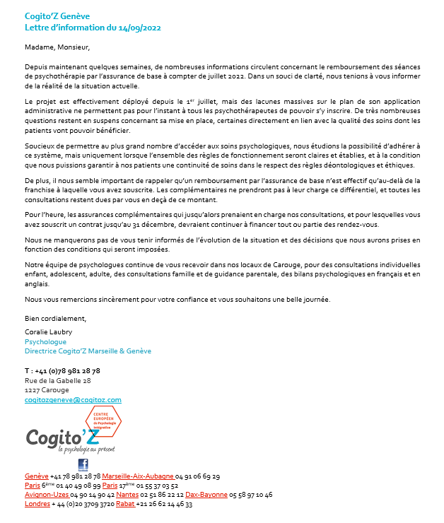 Lettre info du 14.09.22